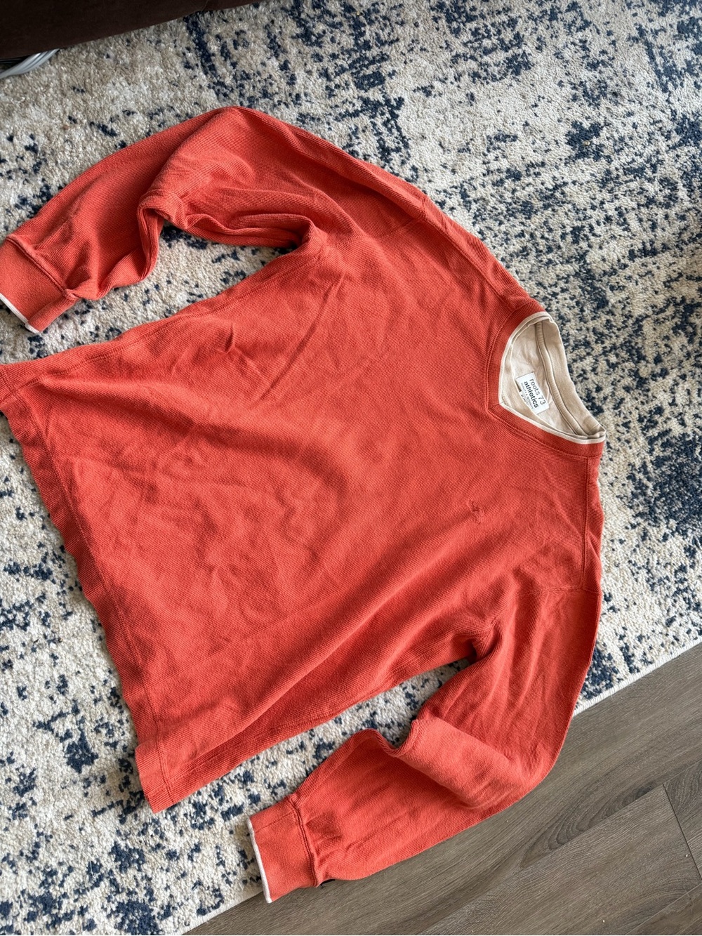 VINTAGE ROOTS 73 Rust Orange Crewneck Sweater